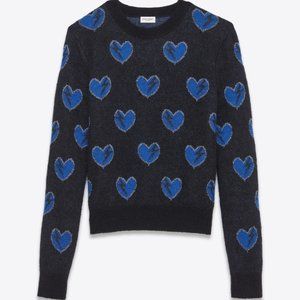 Saint Laurent Sweater with hearts and lightening